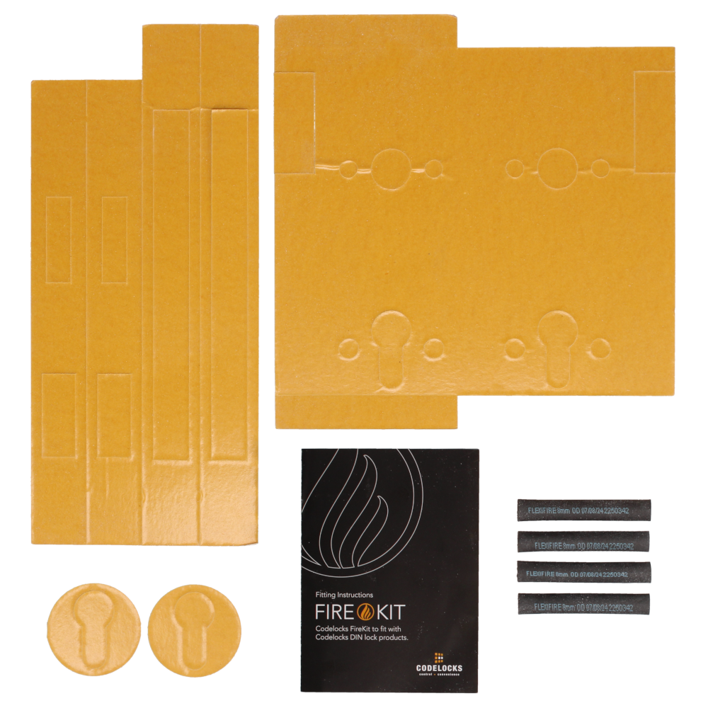 CODELOCKS Fire Intumescent Kit Pack To Suit Mortice Sash Lock Models PFKP DIN