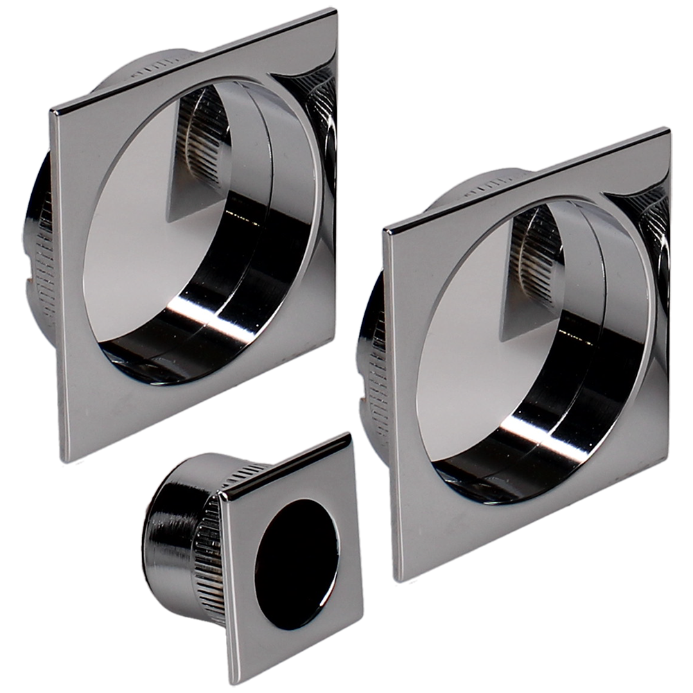 BONAITI SERRATURE Classic Sliding Door Handle Square BQD Blind Finger Pull Set