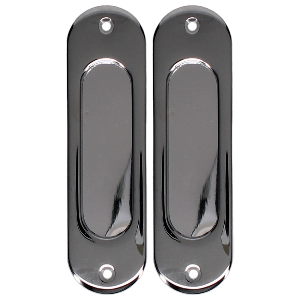 BONAITI SERRATURE Classic Sliding Door Handle Pull MOS Oval Blind Pair