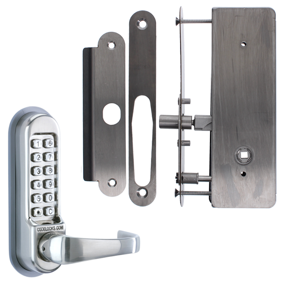 CODELOCKS CL0530 / CL0535 Digital Lock Stainless Steel with XTD Gate Lock