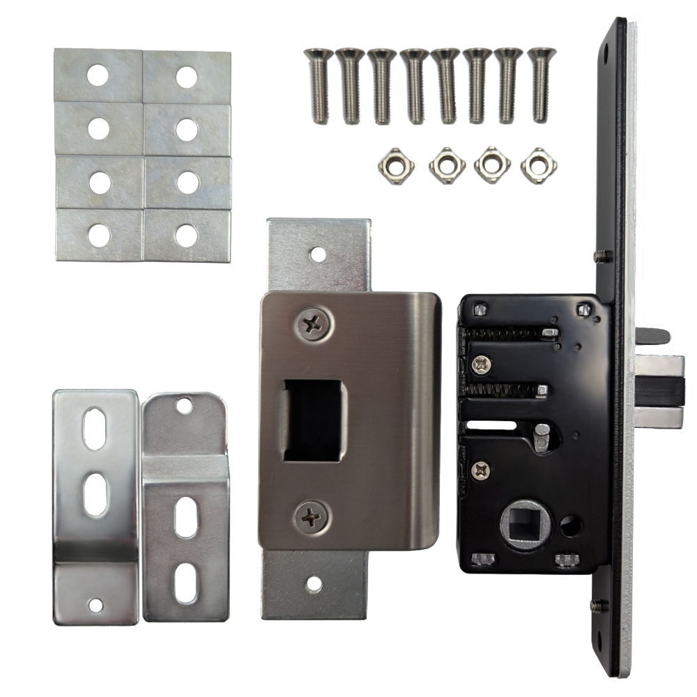 BORG LOCKS S505 AR Aluminium Latch Long Forend 28mm Backset To Suit BL5000 Series