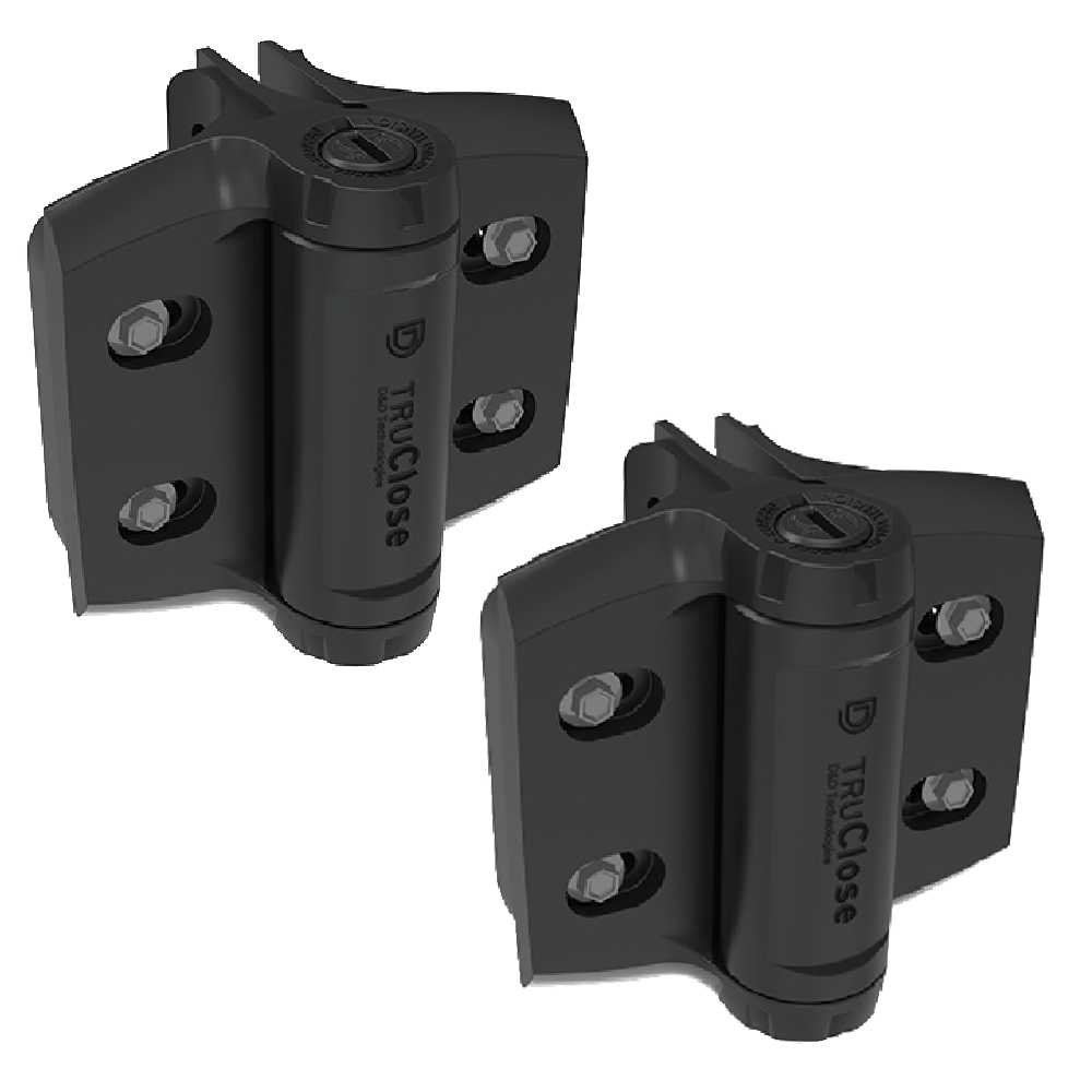 D&D Truclose Heavy Duty Hinges for Round Gate Frames & Posts TCHDRND2S3