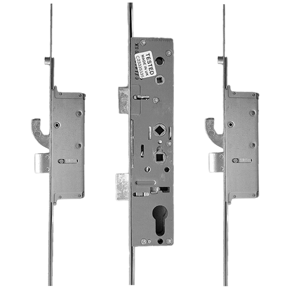 MILLENCO Mantis 3 Lever Operated Latch & Deadbolt 92/62 Twin Spindle 2 Hook 2 Anti Lift Bolts & 2 Rollers