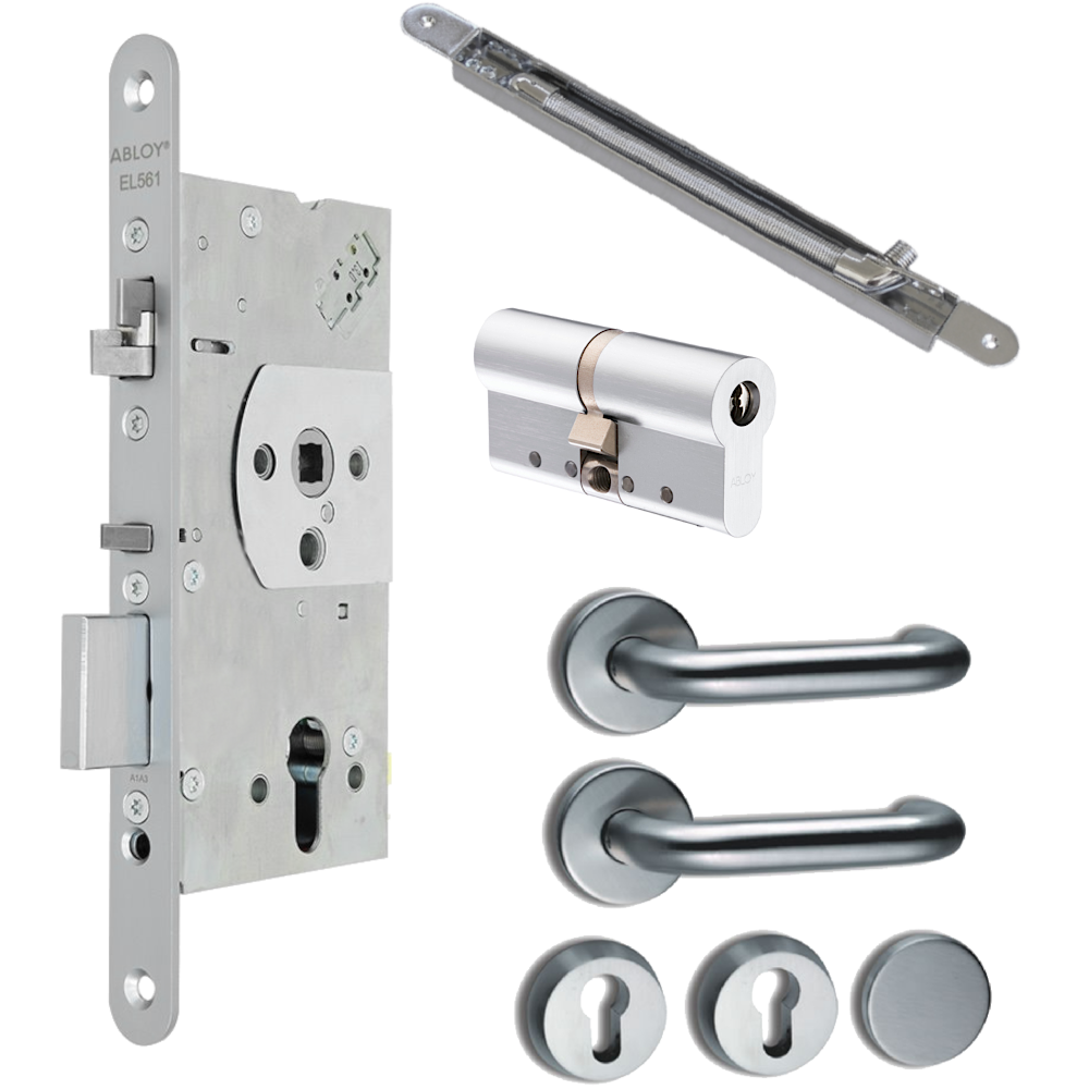 ABLOY EL561 DIN Electric Lock Read In/Out Package 2