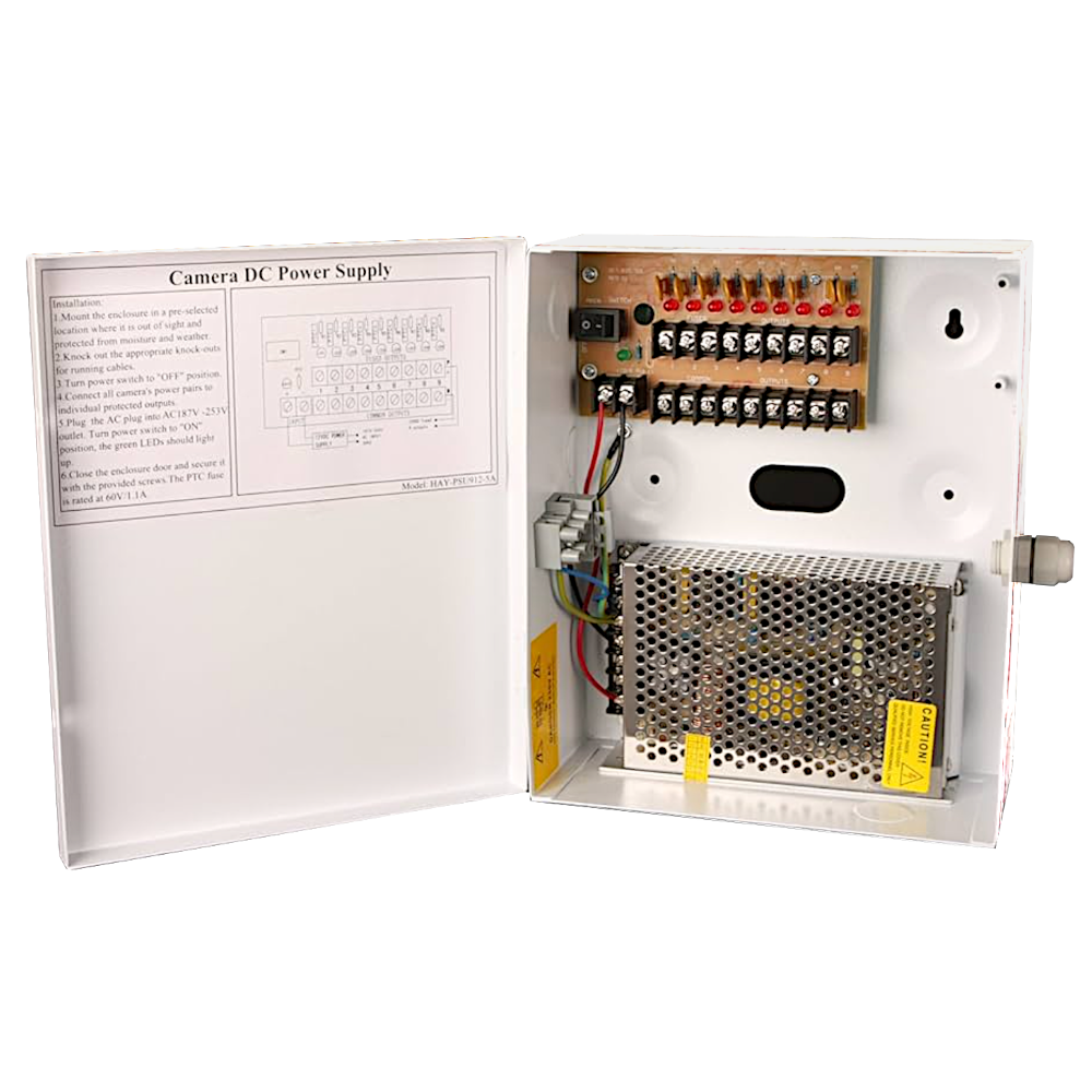 HAYDON MARKETING CCTV Boxed Power Supply 16 Way Multi Output 12VDC Max Output 20 Amp