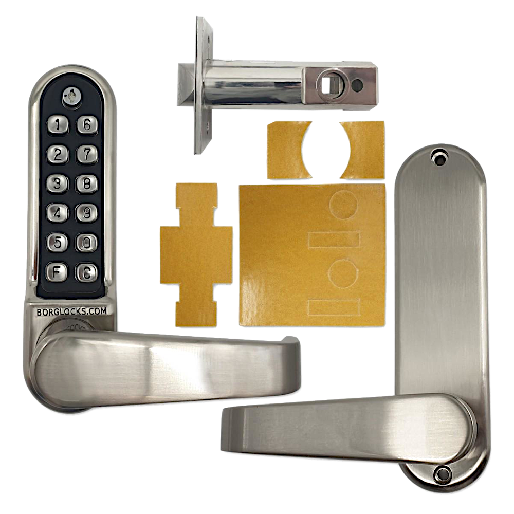 BORG LOCKS BL5701 ECP FT Digital Lock With 60mm Tubular latch & Key Override Fire Rated BSEN1634-1