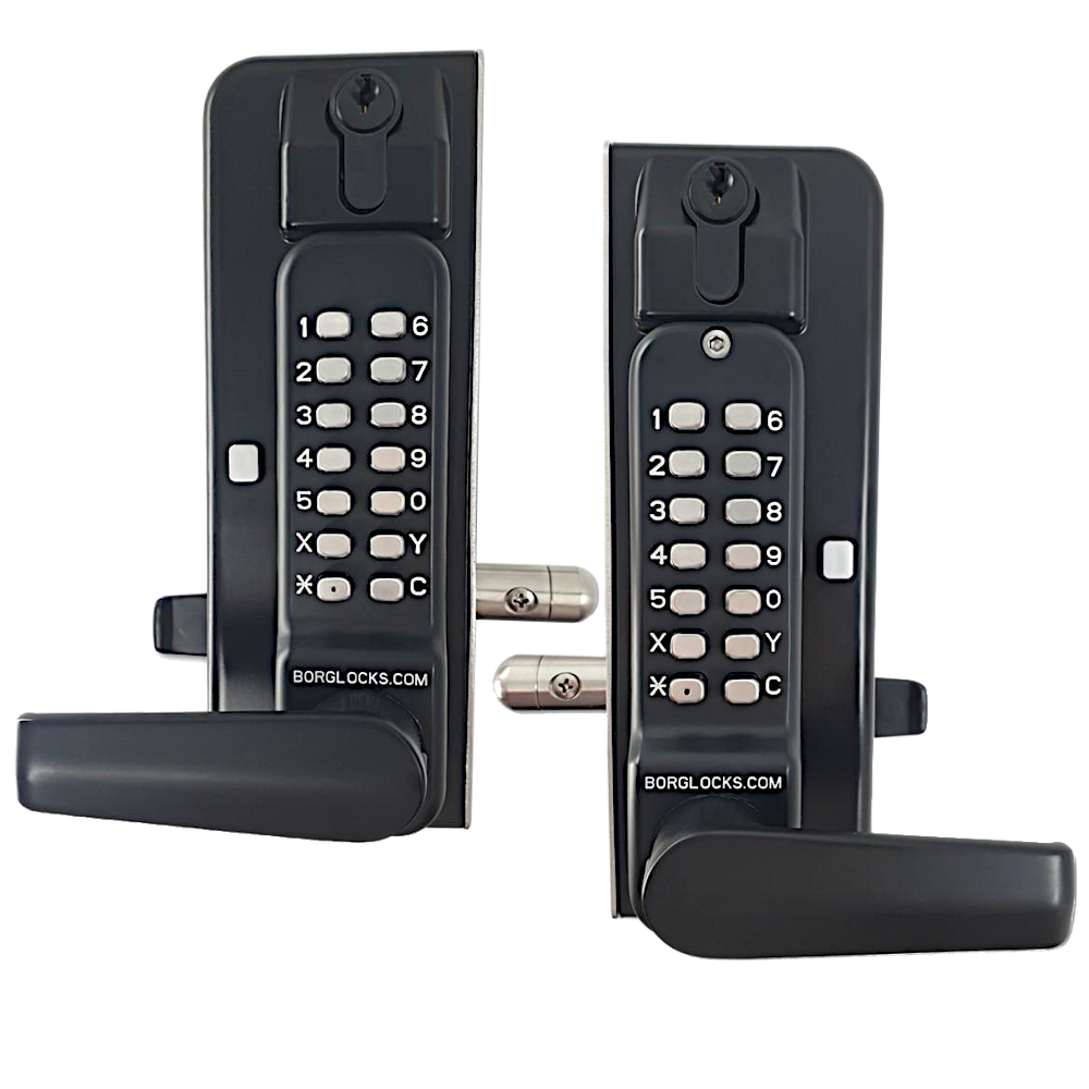 BORG LOCKS BL3435 KO ECP Marine Grade Digital Back To Back Gate Lock With Key Override