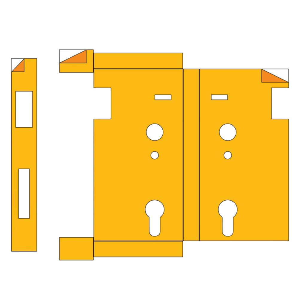 BORG LOCKS S509AB Intumescent Kit To Suit BL5000/BL7000 Series With Sashlock