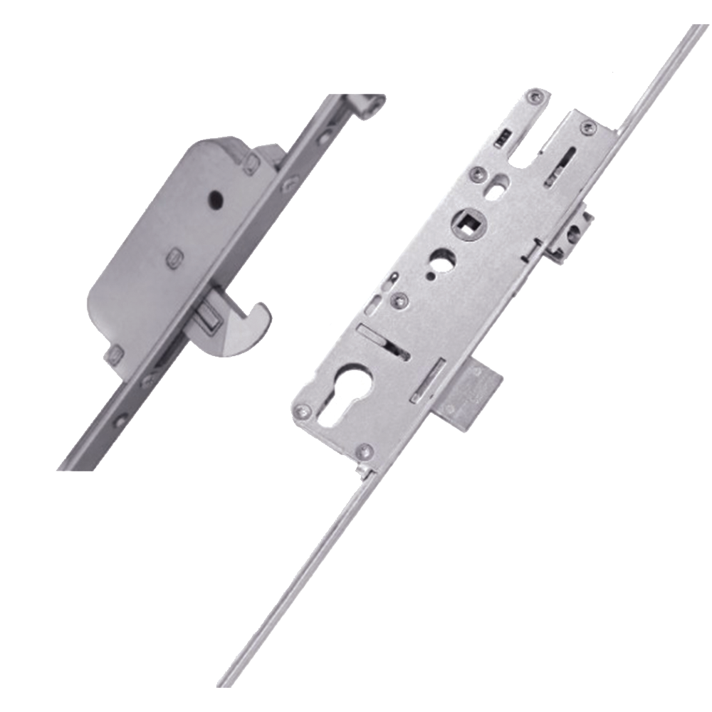 ELITE Compact Lever Operated Latch & Deadbolt Twin Spindle Designed To Accept Optional Shootbolts - 2 Hook 4 Roller