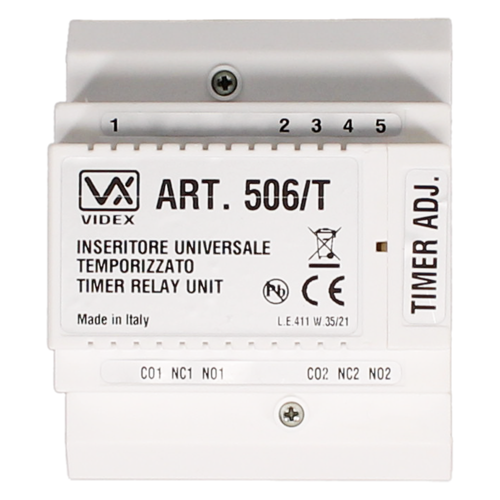 VIDEX 506T 12V/24V AC/DC Relay With Timer
