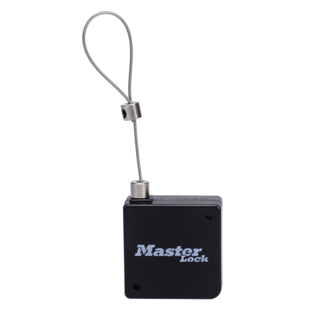MASTER LOCK Select Access Black Tether With Retractable Cable