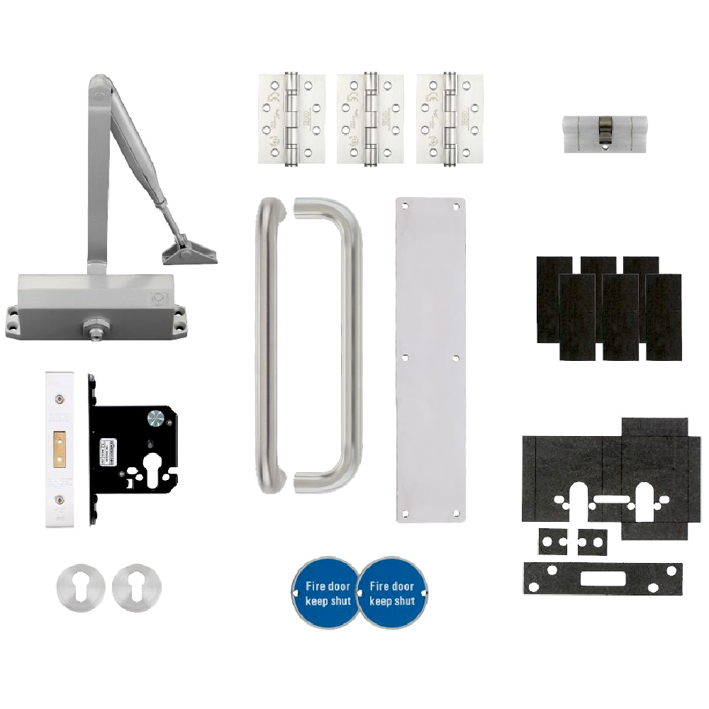 ZOO Architectural Fire Door Pack For Corridor Door (Locking) KITA1-FDP-A1