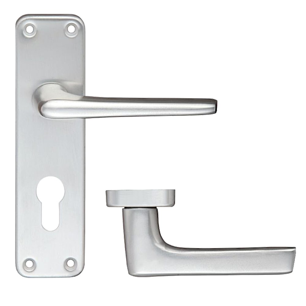 ZOO Lever Handle On Euro Lock Backplate
