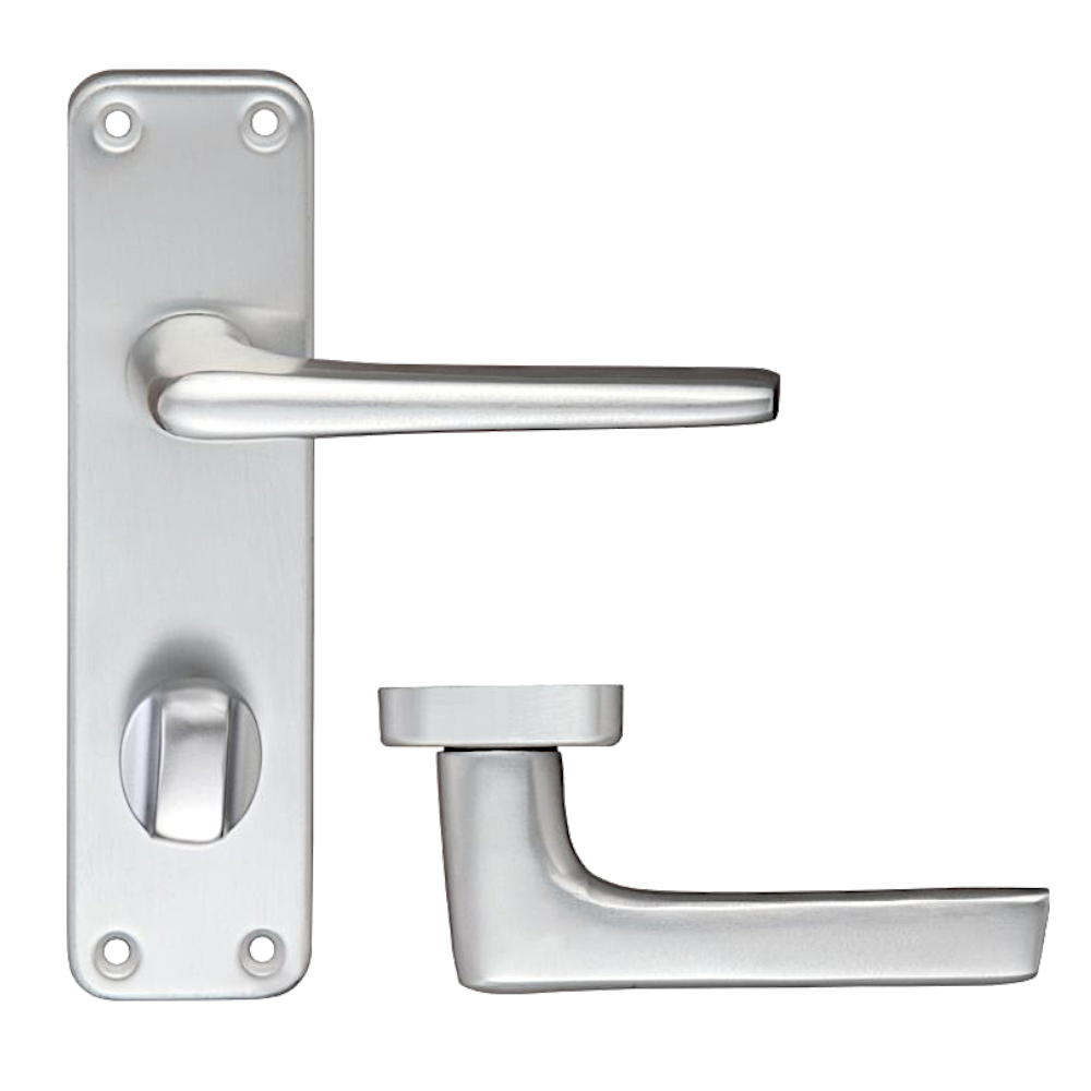 ZOO Lever Handle On Bathroom Privacy Backplate Handle