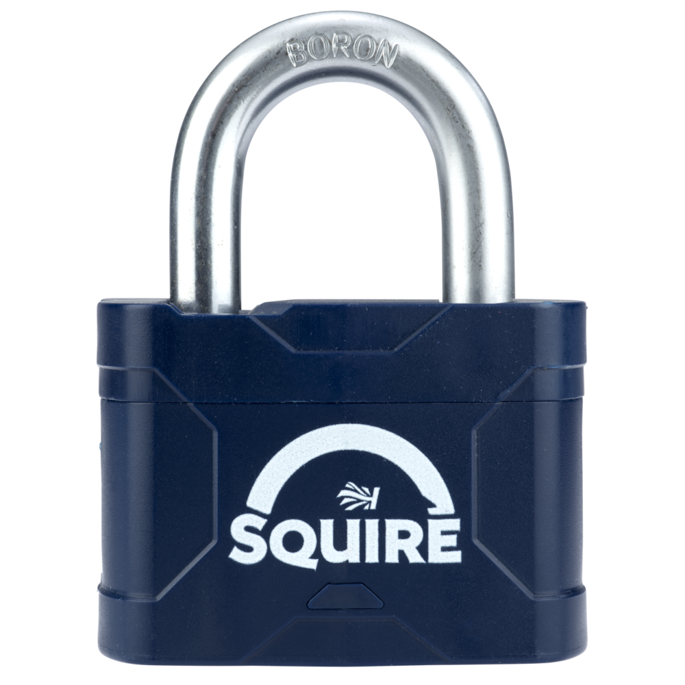 SQUIRE Stronglock Plus Laminated Padlock In Protective Casing Open Shackle