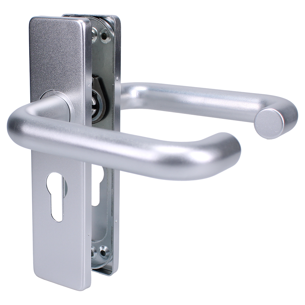 ZOO Return To Door Lever Handle On Euro Lock Backplate FD30/60
