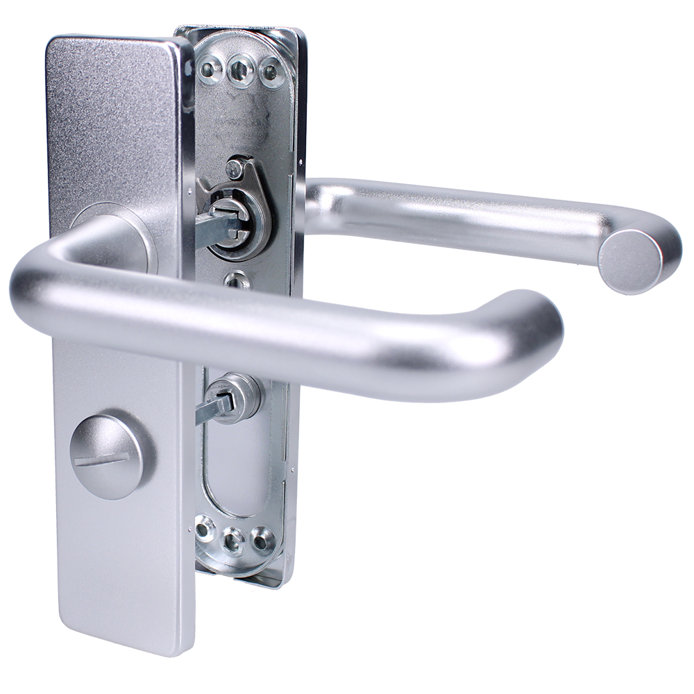 ZOO Return To Door Lever Handle Bathroom Privacy Backplate FD30/60