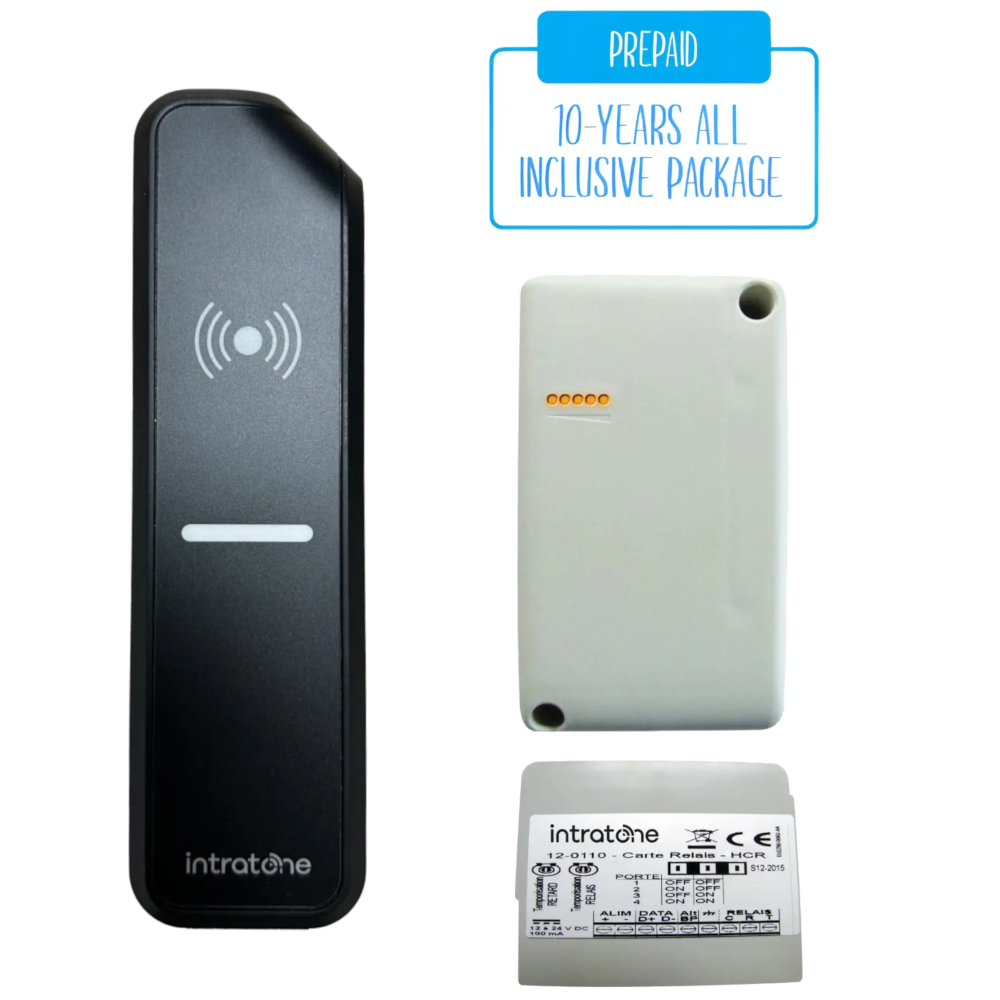 INTRATONE Intrabox Slim Proximity Reader (04-0113), Relay Card (12-0110) & GPRS Transmission Module With Unlimited Data For 10 Years