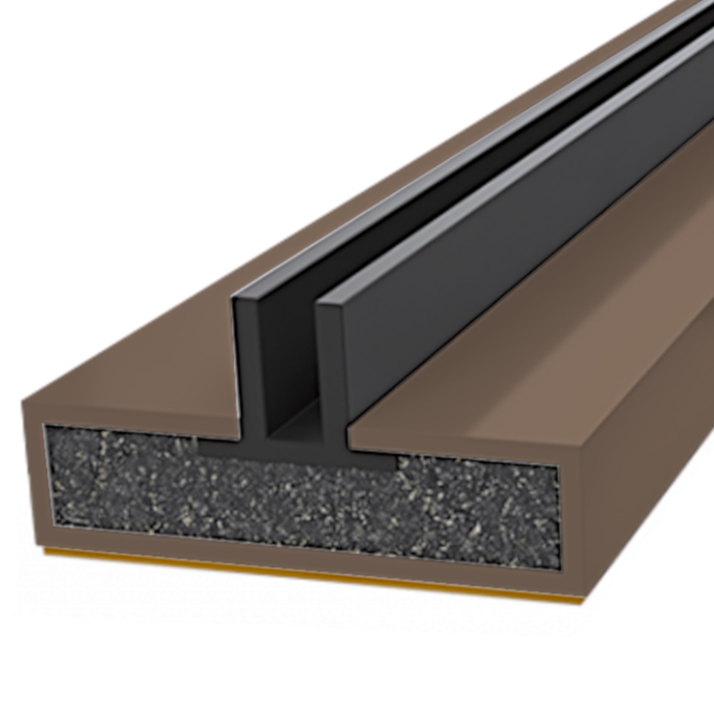 FIRESTOP Intumescent Strip 2.1m x 4mm Fire & Smoke Double Fin Seal