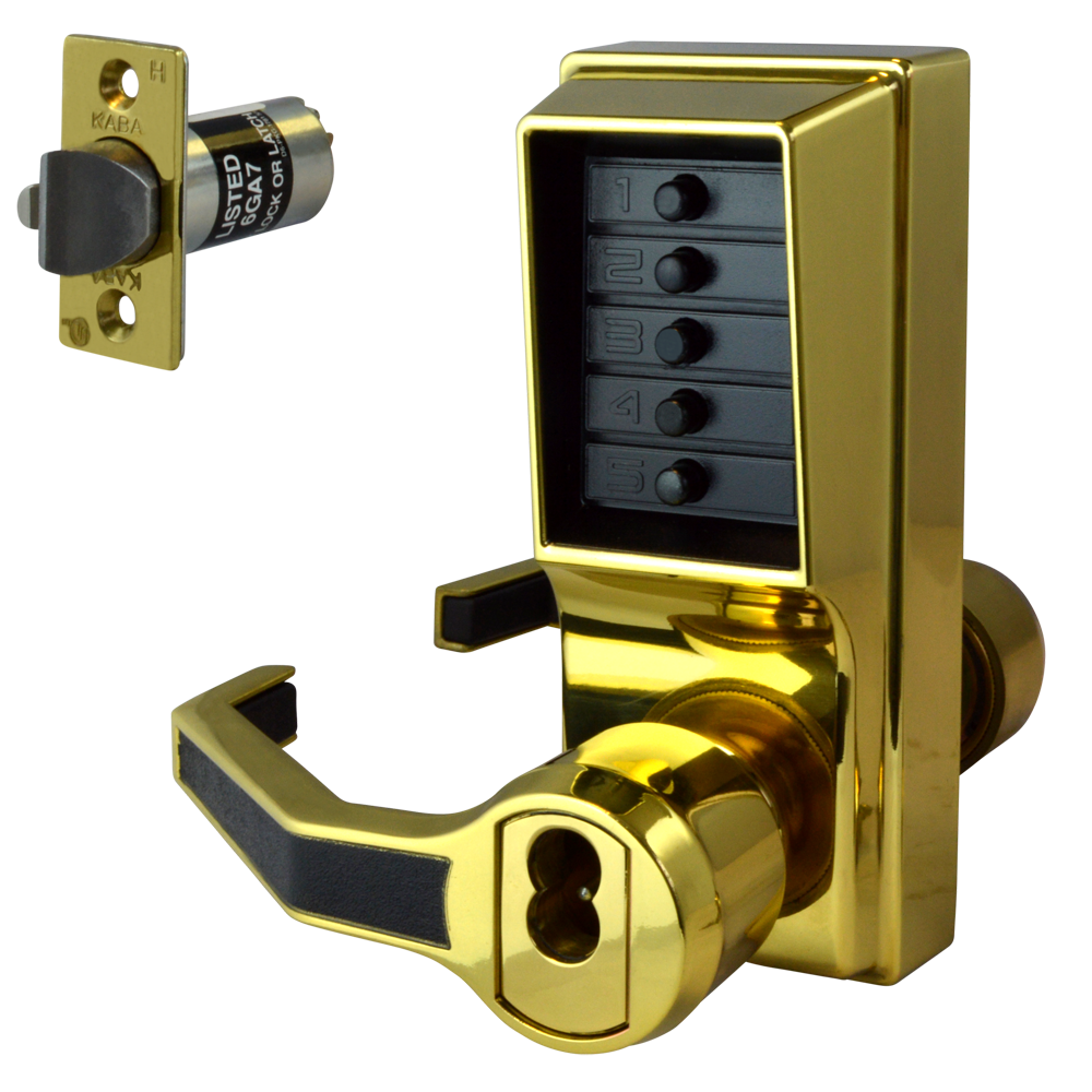 DORMAKABA Simplex L1000 Series L1041B Digital Lock Lever Operated With Key Override & Passage Set