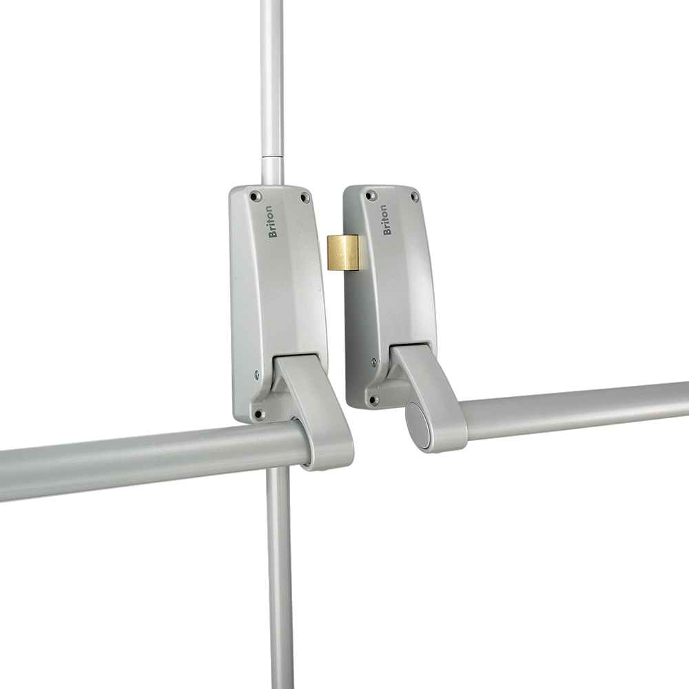 BRITON 377 Push Bar Double Rebated Door Panic Set